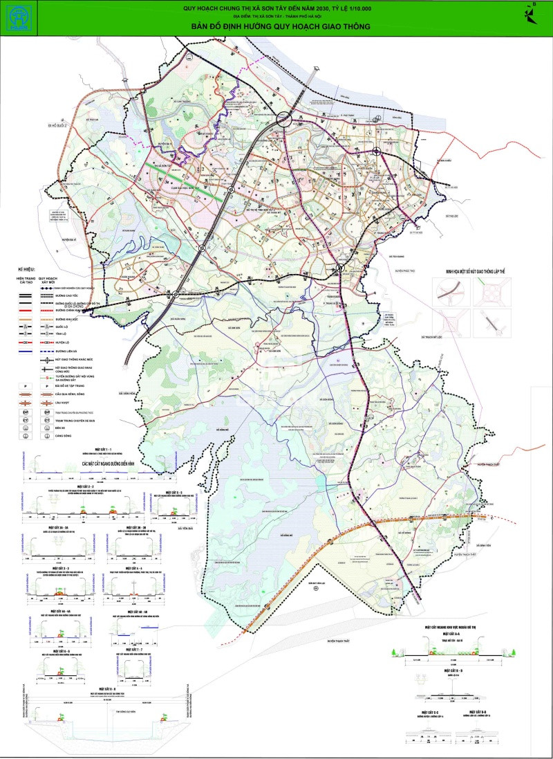Bản đồ quy hoạch tỉnh Hà Tây trước năm 2008 và hiện tại