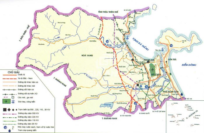 Bản đồ Đà Nẵng và các quận huyện mới nhất năm 2022
