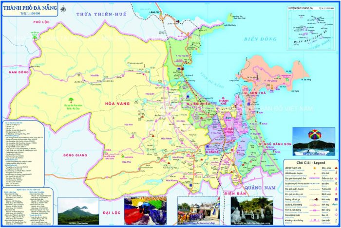 Bản đồ Đà Nẵng và các quận huyện mới nhất năm 2022