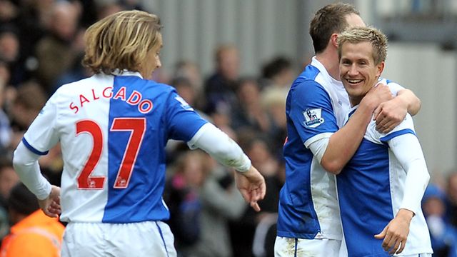 Morten Gamst Pedersen scores a double as Blackburn Rovers defeat Aston Villa 2-0 at Ewood Park