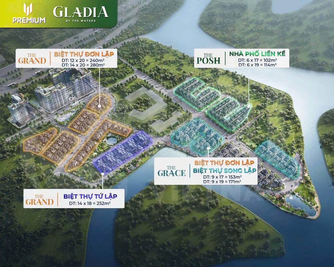 Cảnh quan nội khu và tiện ích, yếu tố quyết định giá bán Gladia Khang Điền.
